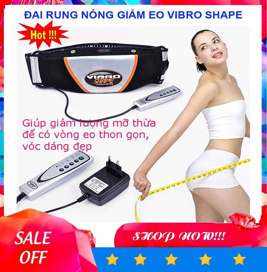 Đai massage toàn thân - Máy massage lưng, giảm mỡ hiệu quả - Máy Massage nóng và rung Vibro Shape. Đánh tan mỡ bụng nhanh chóng giảm béo hiệu quả - Cho Bạn Thân Hình Thon Gọn Vòng Eo Con Kiến - BH UY TÍN 1 ĐỔI 1 BỞI HOT TREND SG